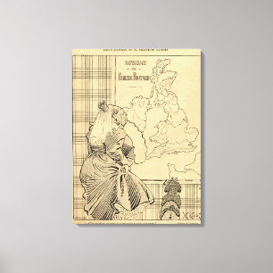 Lienzo Dibujo animado de la reina Victoria de Le Rire