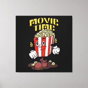 Lienzo Dibujo animado de mascota de palomitas de maíz