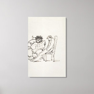 Lienzo Dibujo animado de William Morris (1834-96) que lee