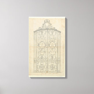 Lienzo Dibujo arquitectónico francés