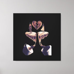 Lienzo Dibujo con dibujo de café