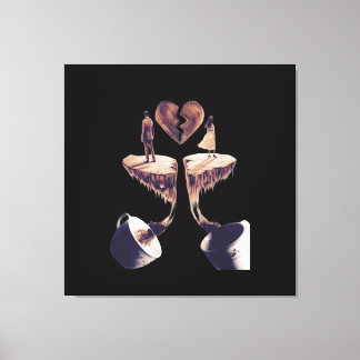 Lienzo Dibujo con dibujo de café