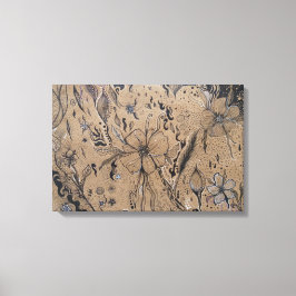Lienzo Dibujo de Flor salvaje