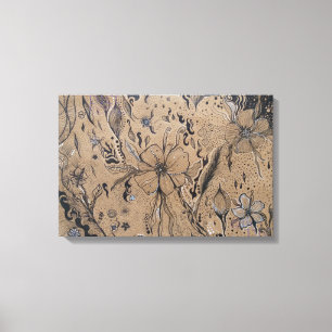 Lienzo Dibujo de Flor salvaje