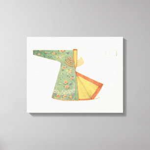 Lienzo Dibujo de Kimono semiterminado