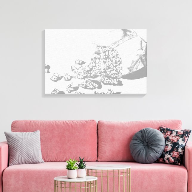 Lienzo Dibujo de lápiz de palomitas por Sara Motolanez (Insitu (Sala de estar))