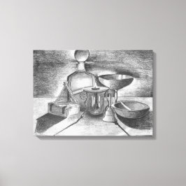 Lienzo Dibujo de lápiz de sombras por Sara Motolanez