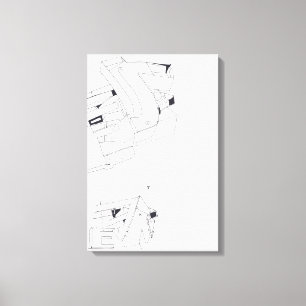 Lienzo Dibujo de los juegos del edificio Jeux de Construc