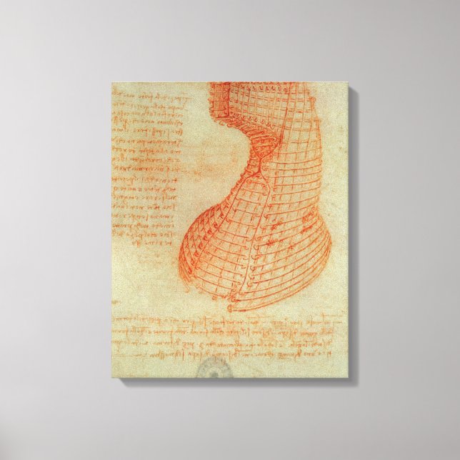 Lienzo Dibujo del molde de planchar (Anverso)