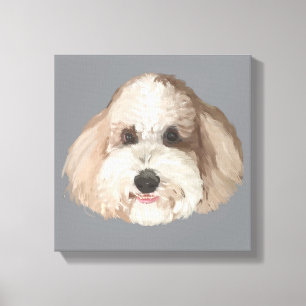 Lienzo Dibujo del retrato de Bentley mascota