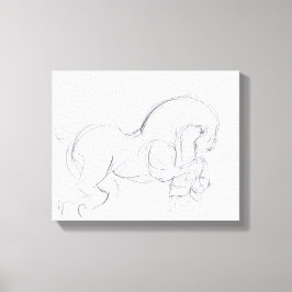 Lienzo Dibujo original 3 año de caballo Zodiac Canvas imp