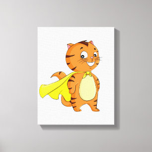 Lienzo Dibujos animados de Super Cat