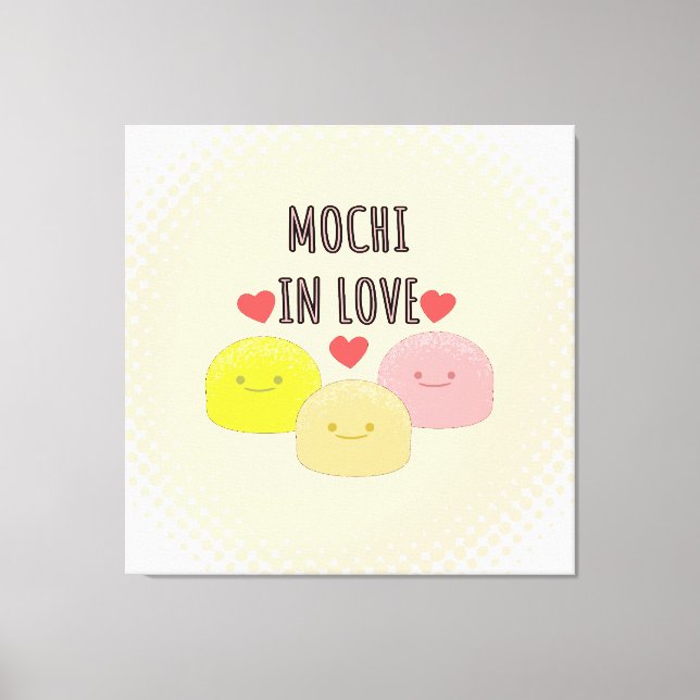 Lienzo Dibujos de Personalizados de Mochi Cute (Anverso)