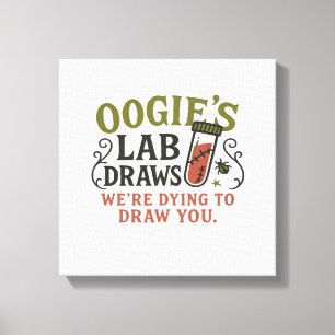 Lienzo Dibujos del laboratorio de Oogie � Feliz Halloween