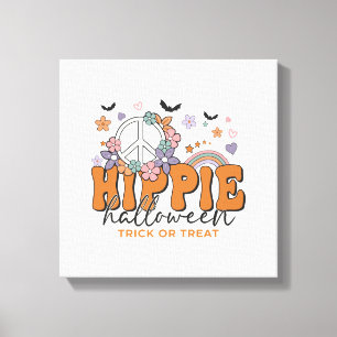 Lienzo Dicho divertido de Halloween Hippie Halloween
