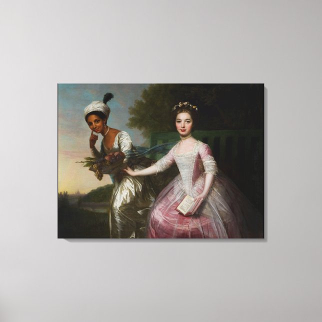 Lienzo Dido Elizabeth Belle y Lady Murray (Anverso)