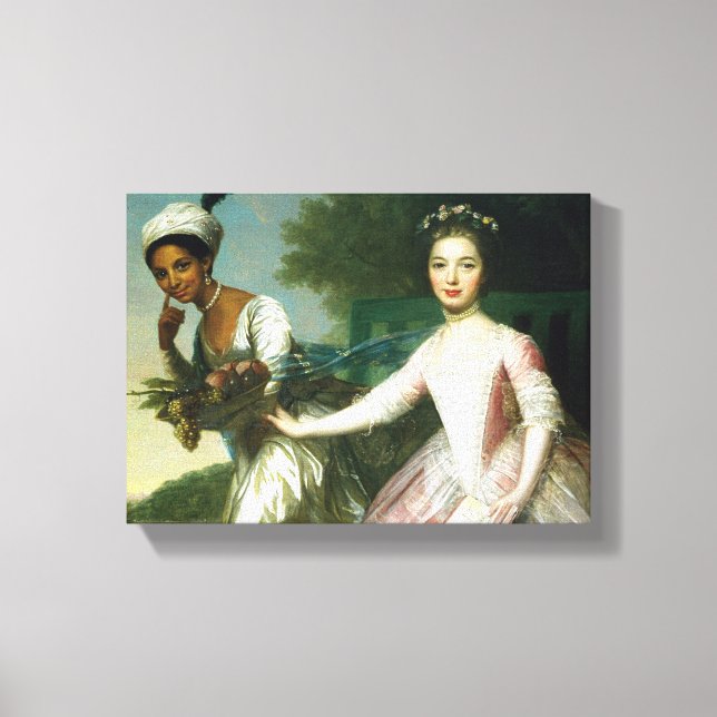 Lienzo Dido Elizabeth Belle y Lady Murray (Anverso)