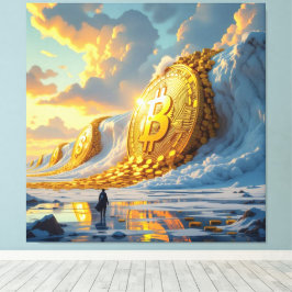 Lienzo Die Bitcoin-Welle – Aufstieg der digitalen Macht“