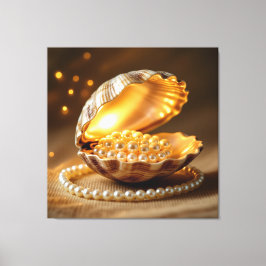 Lienzo Die Schatzmuschel – Verborgene Perlen 