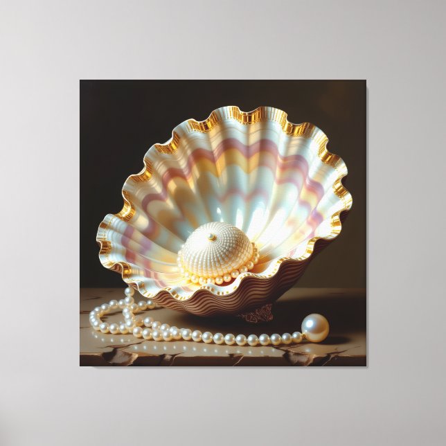 Lienzo Die Schatzmuschel – Verborgene Perlen  (Anverso)