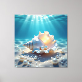 Lienzo Die Schatzmuschel – Verborgene Perlen 