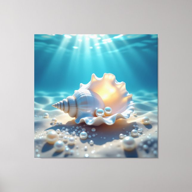 Lienzo Die Schatzmuschel – Verborgene Perlen  (Anverso)