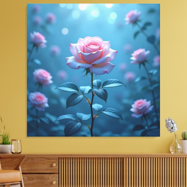 Lienzo „Die Sprache der Rose – Symbol der Liebe“ (Insitu (Sala de estar))