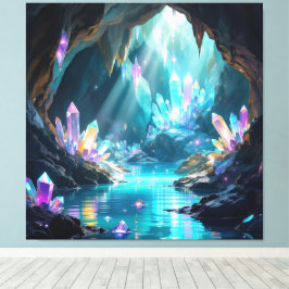 Lienzo „Die verborgene Schatzhöhle der Edelsteine“