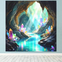 Lienzo „Die verborgene Schatzhöhle der Edelsteine“