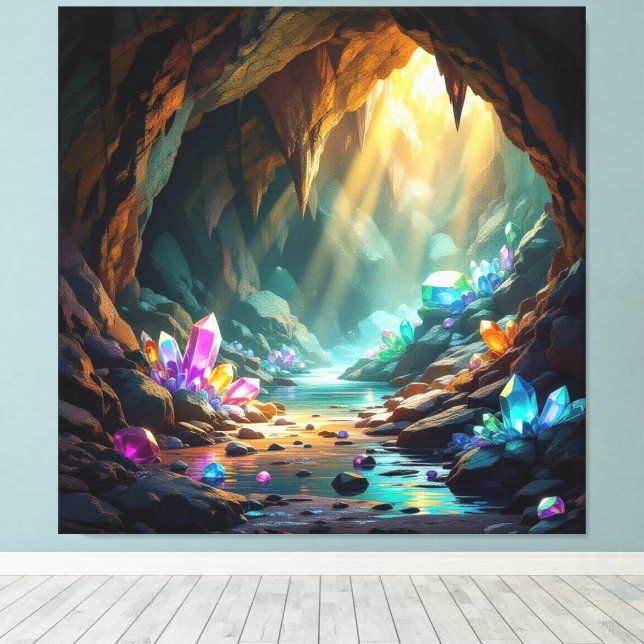 Lienzo „Die verborgene Schatzhöhle der Edelsteine“ (Insitu (piso de madera))