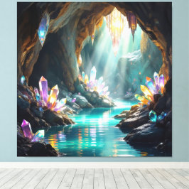 Lienzo „Die verborgene Schatzhöhle der Edelsteine“