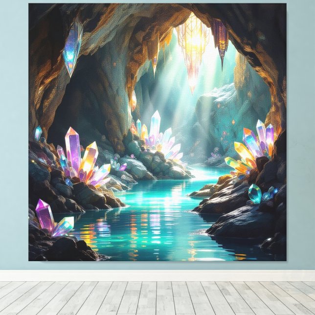 Lienzo „Die verborgene Schatzhöhle der Edelsteine“ (Insitu (piso de madera))
