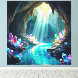 Lienzo „Die verborgene Schatzhöhle der Edelsteine“