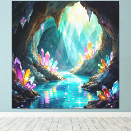 Lienzo „Die verborgene Schatzhöhle der Edelsteine“