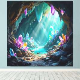 Lienzo „Die verborgene Schatzhöhle der Edelsteine“