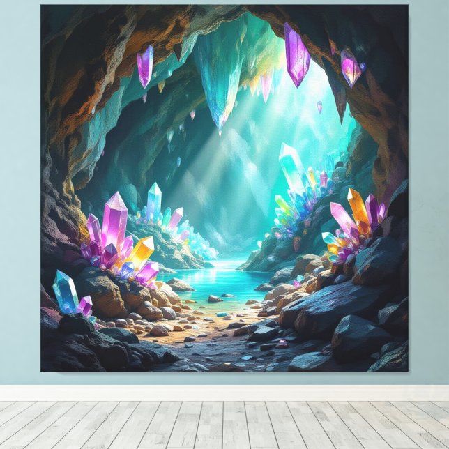 Lienzo „Die verborgene Schatzhöhle der Edelsteine“ (Insitu (piso de madera))