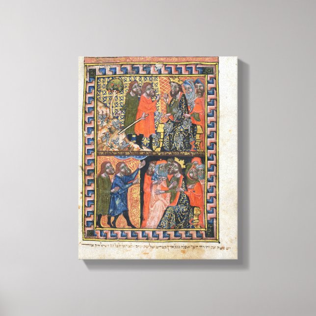 Lienzo Diez plagas de Egipto TtoB; la peste de (Anverso)