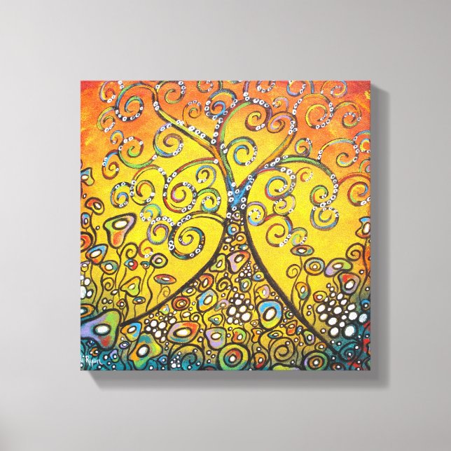 Lienzo Difundiendo la esperanza Envolviendo a las Cavnas (Anverso)