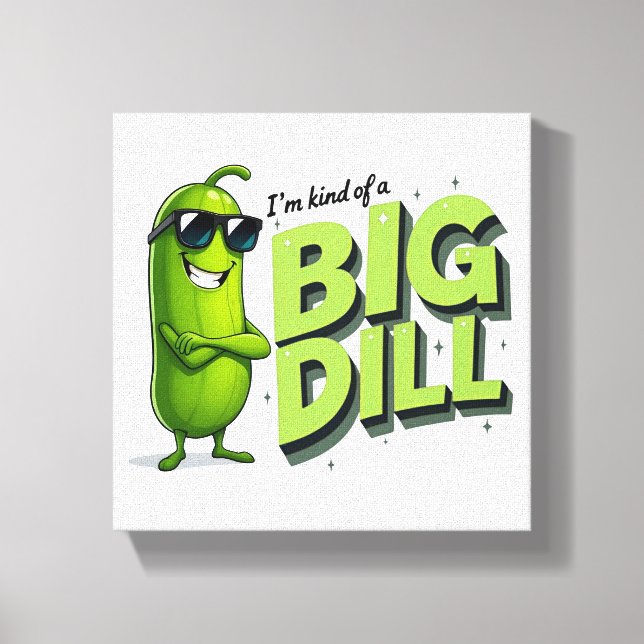 Lienzo Dill Pickles Lovers Gift - Divertidos diseños de P (Anverso)