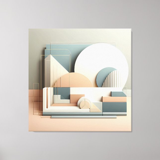 Lienzo Dimensional Arc Structure (Anverso)