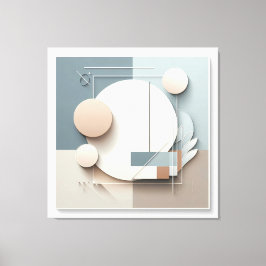 Lienzo Dimensional Circle Composition