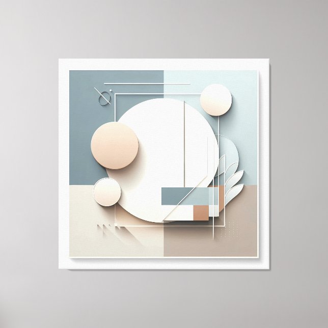 Lienzo Dimensional Circle Composition (Anverso)