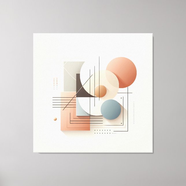 Lienzo Dimensional Circle Flow (Anverso)