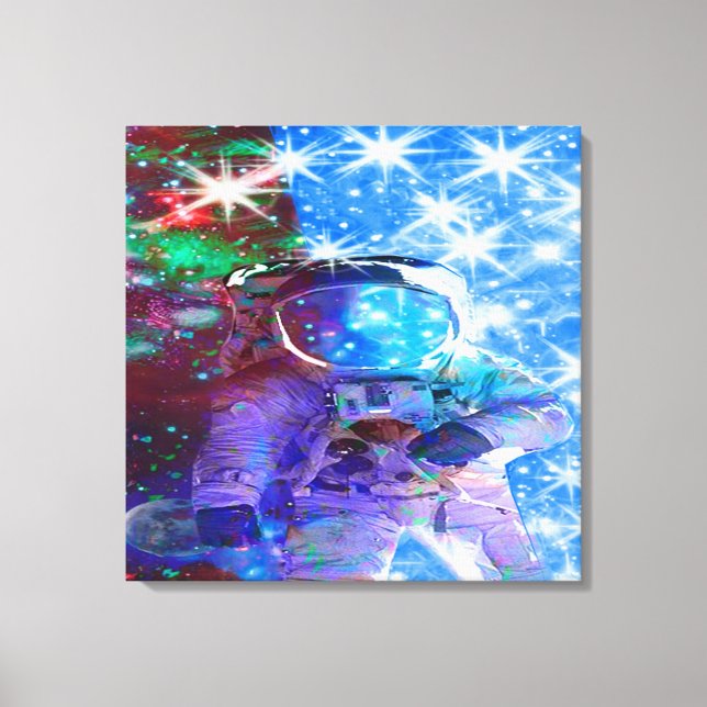 Lienzo Dimensiones de astronauta (Anverso)