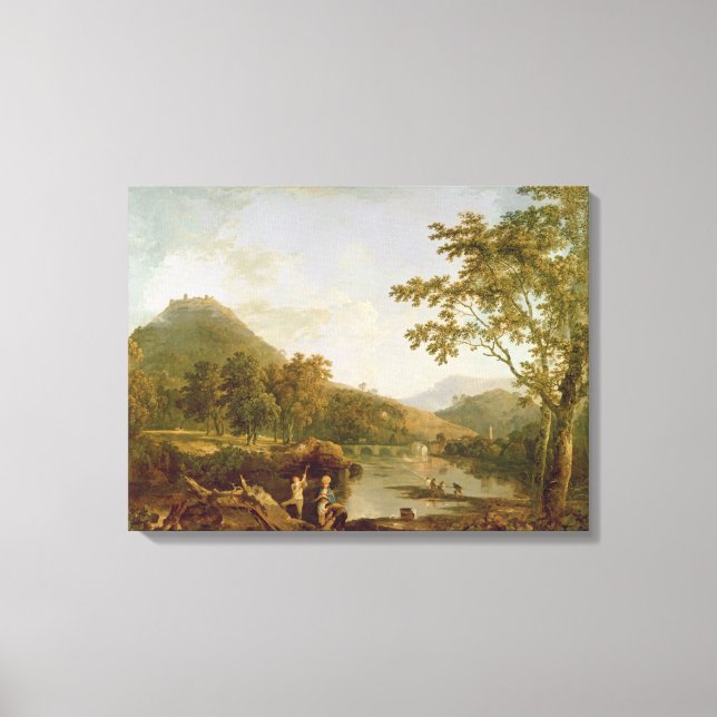 Lienzo Dinas Bran de Llangollen, 1770-71 (aceite sobre li (Anverso)