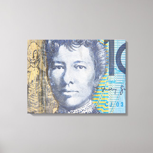 Lienzo Dinero australiano (Anverso)