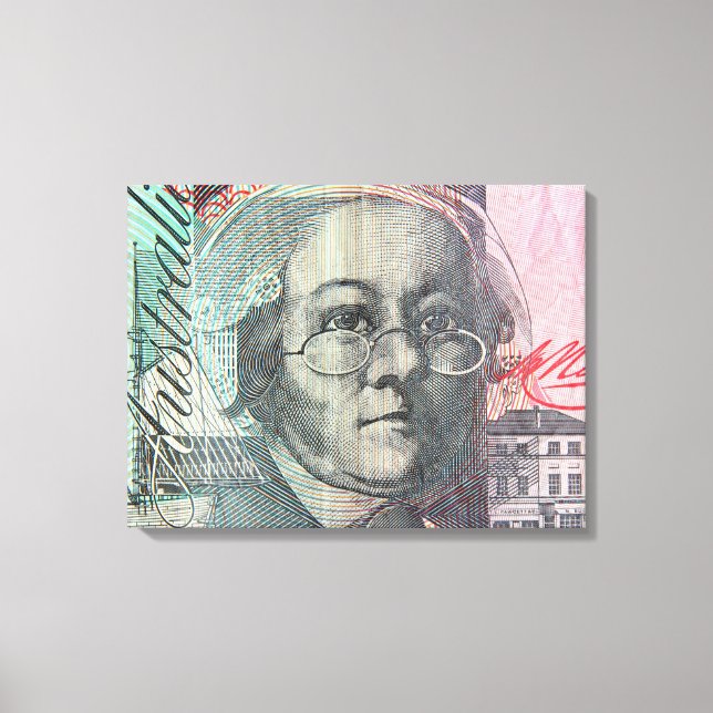Lienzo Dinero australiano (Anverso)
