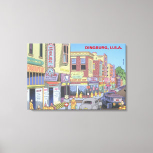 Lienzo Dingburg, los E.E.U.U.