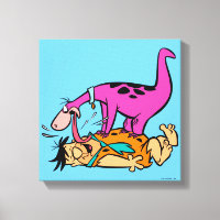 Dino Licking Fred Flintstone