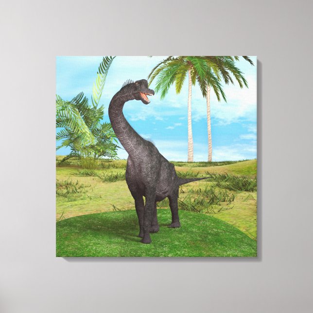 Lienzo Dinosaurio Brachiosaurus (Anverso)